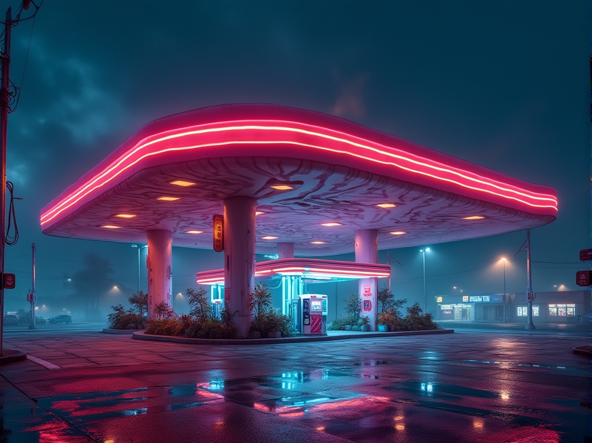 Gas Station Postmodernism Style Design Ideas