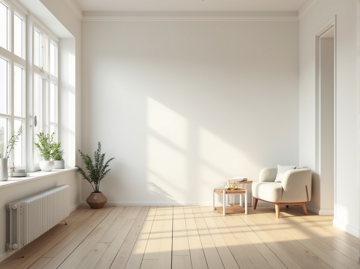 Prompt: Simple living room, minimalist interior, white walls, wooden floor, sparse furniture, single sofa, low table, few decorative items, small potted plants, natural light pouring in through large windows, soft shadows, quiet atmosphere, morning sunlight, gentle warmth, subtle textures, clean lines, empty space, calm ambiance, Scandinavian style, monochromatic color scheme, 3/4 composition, shallow depth of field, cinematic lighting.