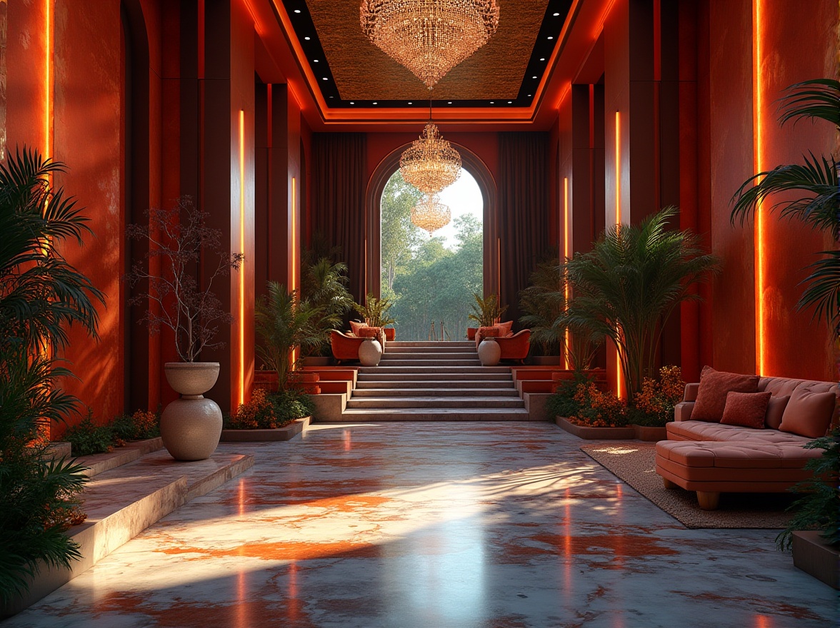 Prompt: Dramatic, luxurious, modern villa, Expressionist architecture, bold, geometric shapes, vibrant colors, abstract patterns, grand entrance, sweeping staircase, ornate chandeliers, lavish furnishings, velvet curtains, marble floors, avant-garde decor, spotlighting, low-key lighting, shadows, mysterious ambiance, close-up shots, 3/4 composition, panoramic view, cinematic lighting, artistic, surreal, dreamlike atmosphere.