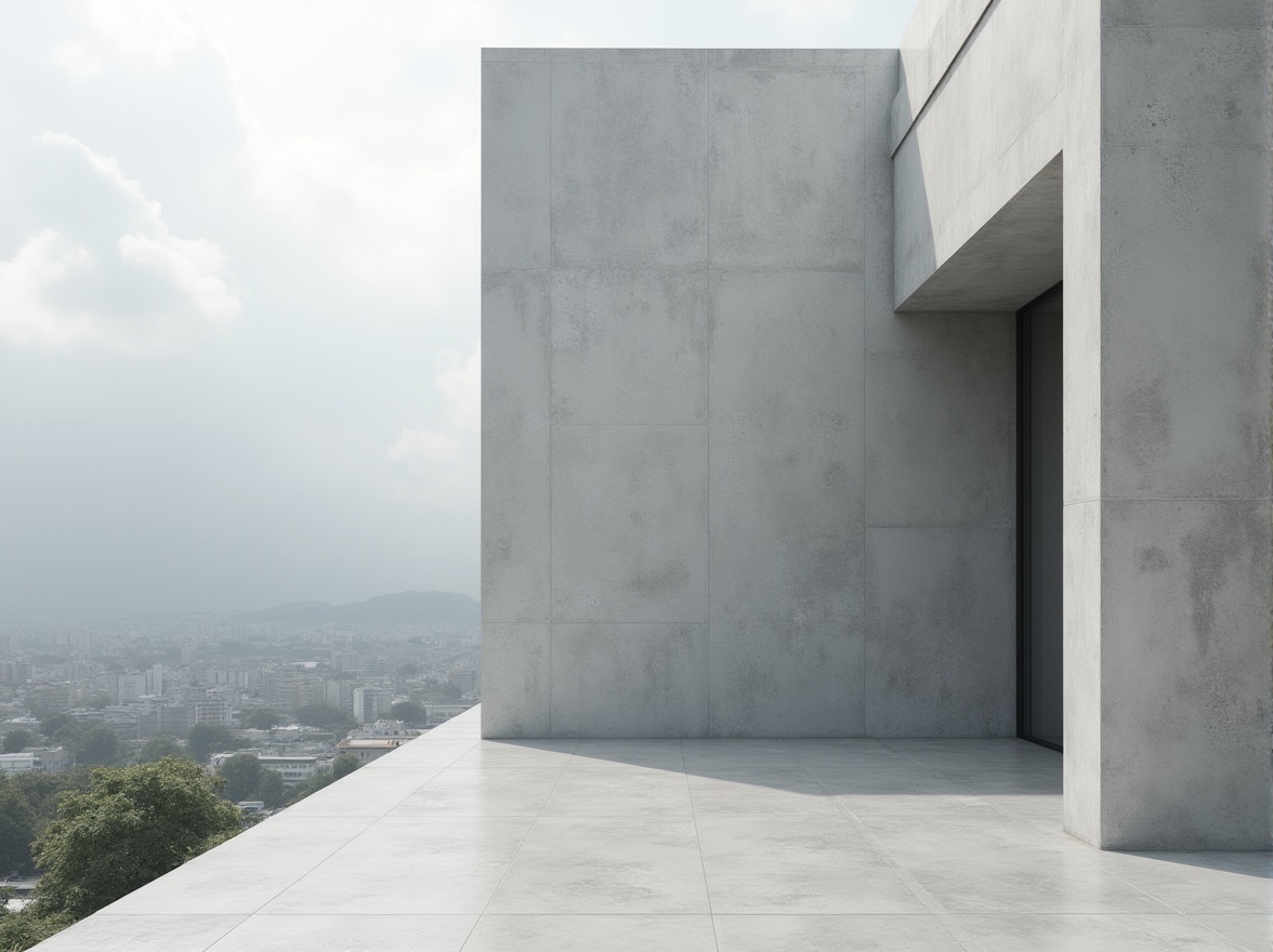 Prompt: Modern building, plastered concrete wall, smooth surface, clean lines, minimalist aesthetic, urban cityscape, cloudy sky, natural light, 3/4 composition, shallow depth of field, subtle texture, monochromatic color palette, brutalist architecture, industrial chic, abstract shapes, geometric forms, functional design, interior design element, neutral tones, soft focus, high-contrast lighting.