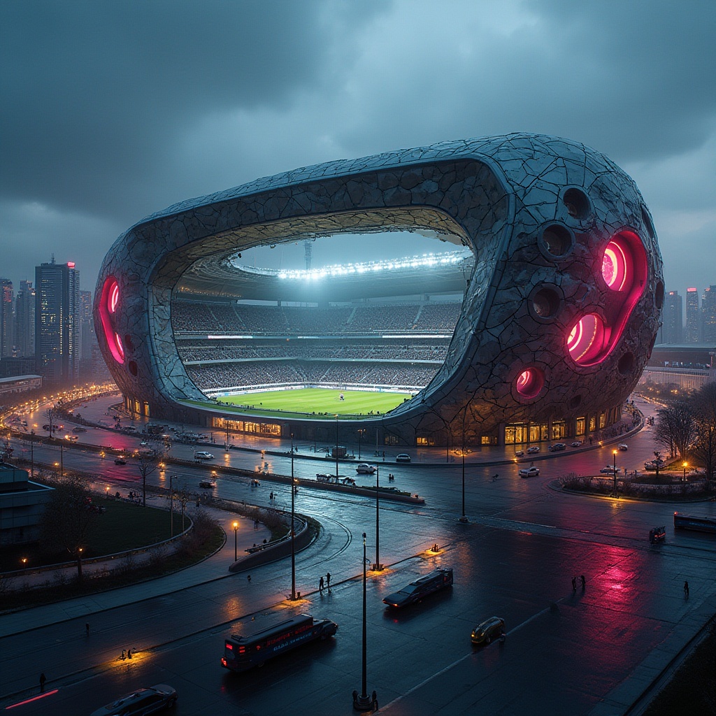 Postmodernism Style Football Stadium Design Ideas