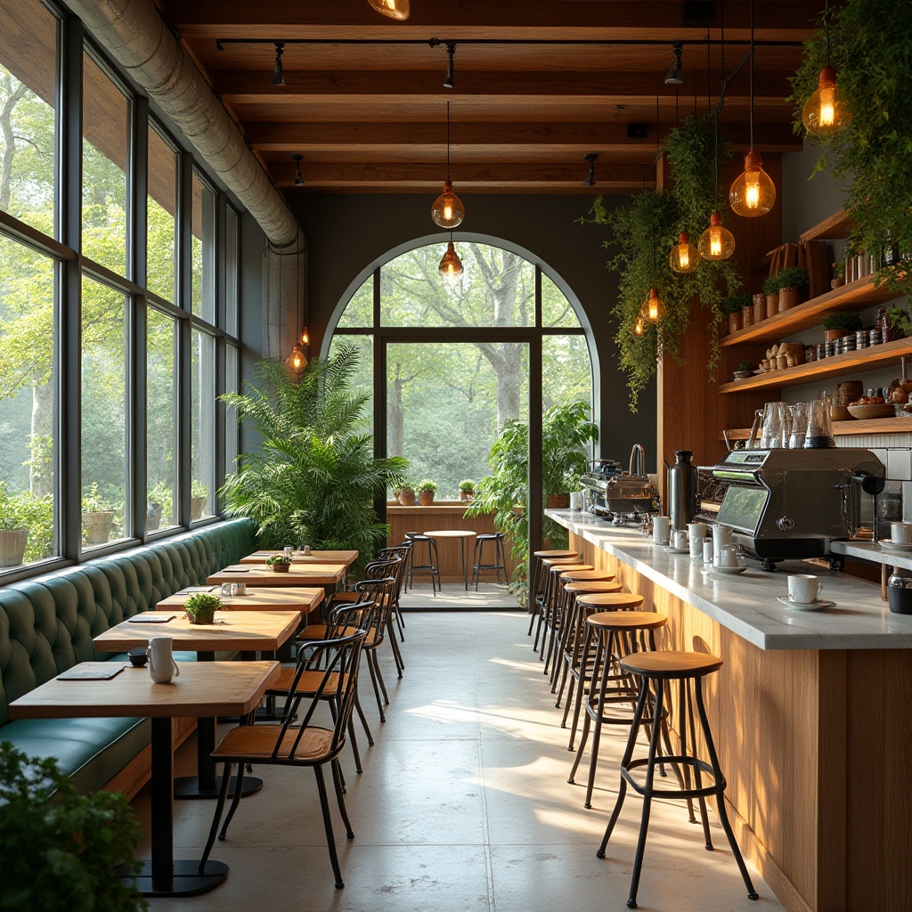 Urban Coffee Shop Organic Architecture Design Ideas