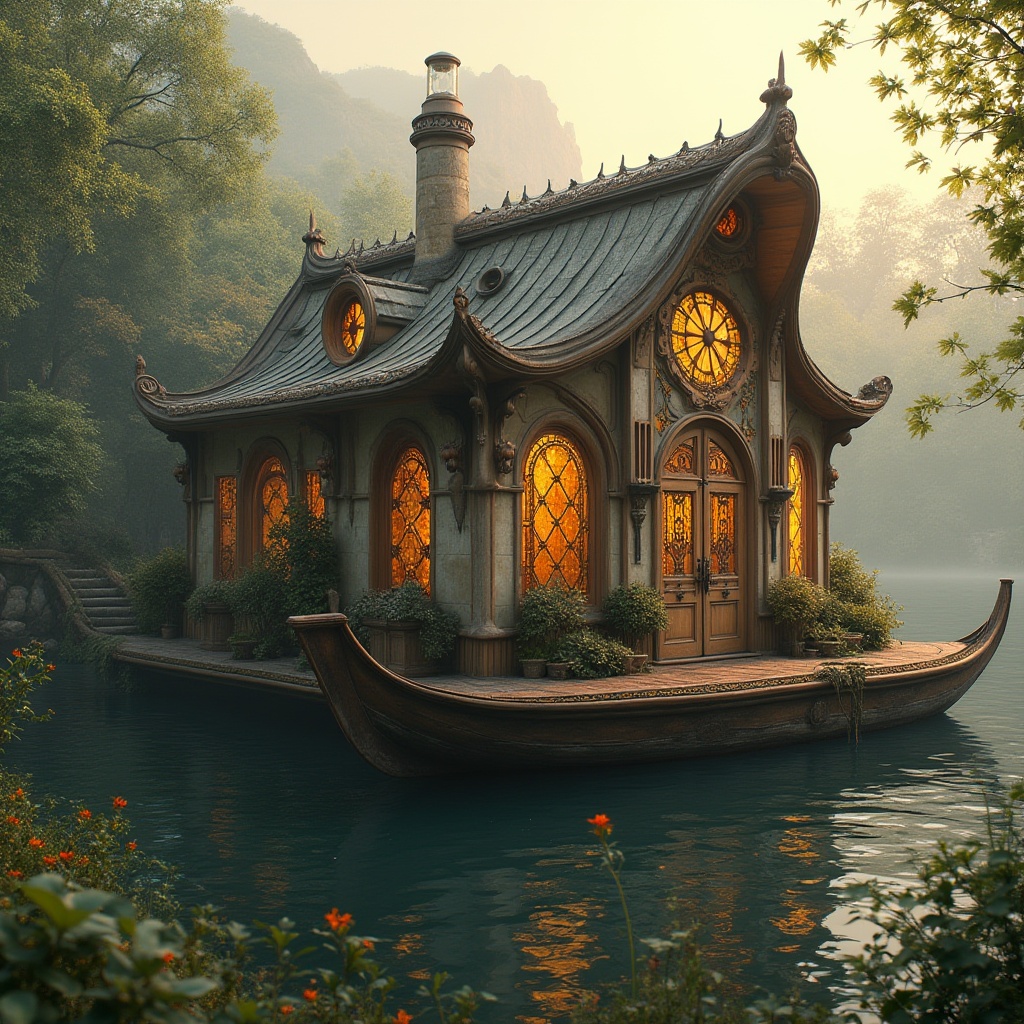 Boathouse Art Nouveau Style Design Ideas