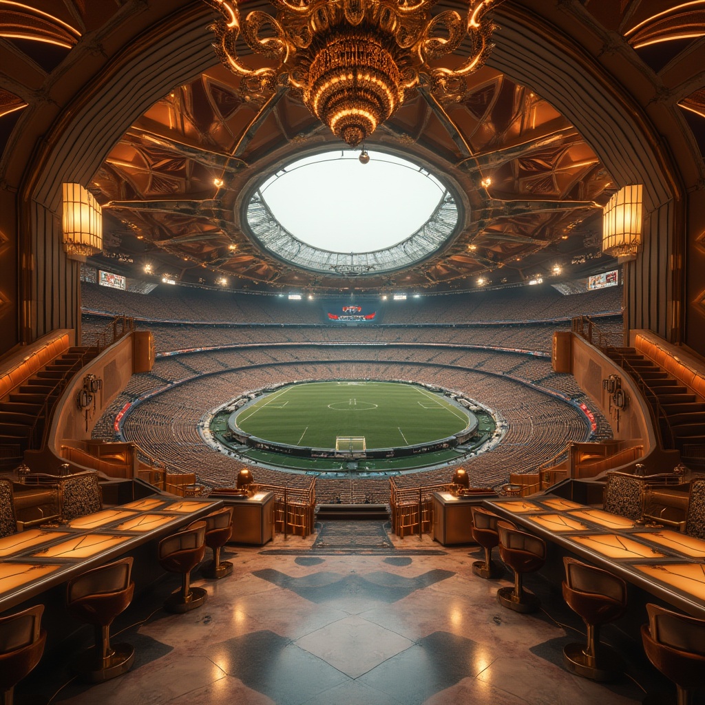 Art Deco Style Football Stadium Design Ideas