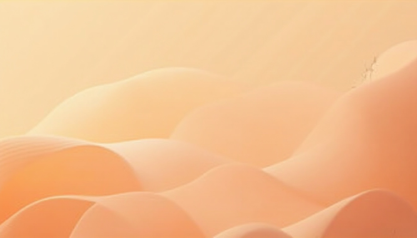 Prompt: Apricot color, pastel orange tone, soft warm lighting, gradient background, modern minimalist design, Scandinavian aesthetic, geometric shapes, abstract composition, gentle curves, delicate lines, elegant typography, subtle texture, fabric material, silky smooth, soft focus, close-up shot, 3/4 composition, shallow depth of field, bright and airy atmosphere, peaceful ambiance.