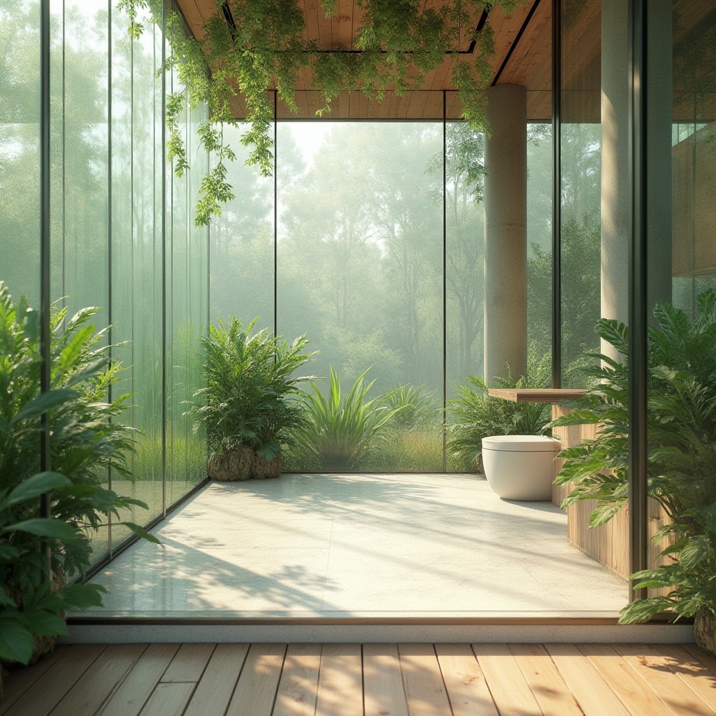 Prompt: Eco-friendly product, sustainable design, modern architecture, plastic materials, recycled texture, transparent glass walls, green roof, natural light, wooden floors, minimal decor, empty space, calm atmosphere, daytime, soft shadows, 3/4 composition, ambient lighting.