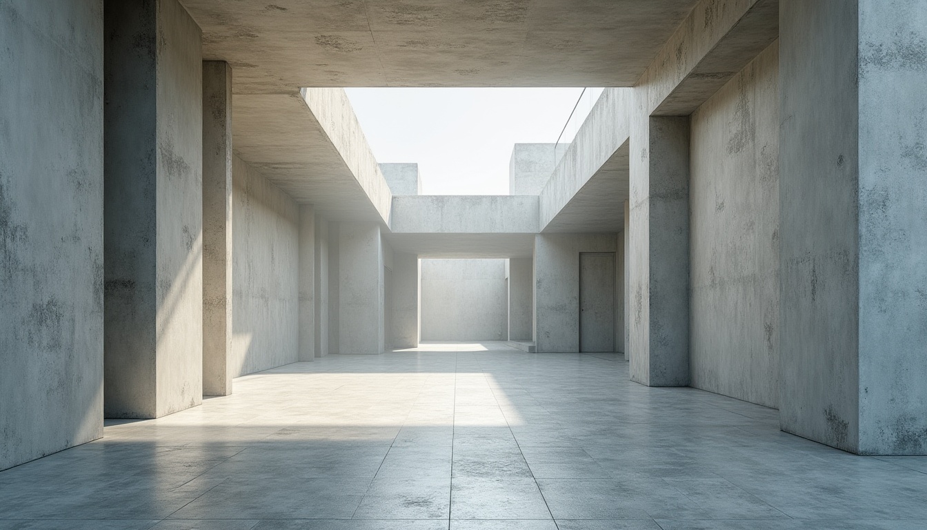 Prompt: Modern concrete architecture, sleek lines, minimalist, brutalist, urban, cityscape, industrial chic, raw texture, monolithic structure, geometric shapes, clean composition, natural light, dramatic shadows, 3/4 view, low-angle shot, cinematic mood, atmospheric haze, subtle color palette, brutal beauty, functional simplicity.