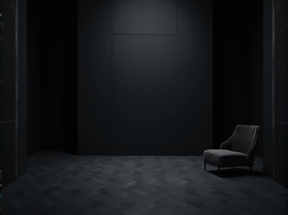 Prompt: Dark, mysterious, luxurious background, modern minimalistic interior, black walls, floor, furniture, abstract shapes, metallic accents, subtle spotlighting, dramatic shadows, 3/4 composition, low-key lighting, cinematic mood, sleek lines, urban atmosphere, sophisticated ambiance.