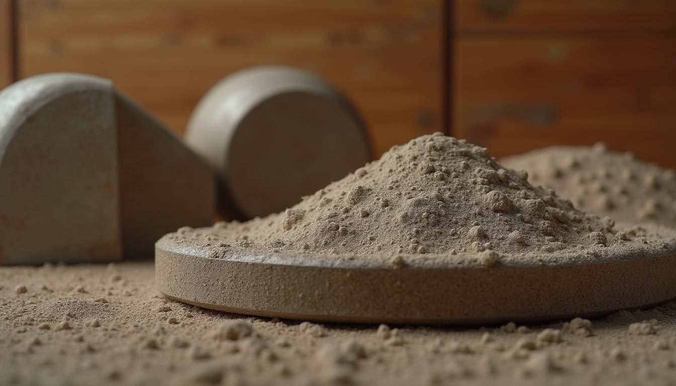 Prompt: Sand-casted materials, design concept, industrial style, metallic texture, rough surface, intricate details, golden ratio composition, low-angle shot, warm lighting, studio setting, wooden background, minimal decor, modern architecture, brutalist influence, abstract shapes, futuristic ambiance, high-contrast image, shallow depth of field.