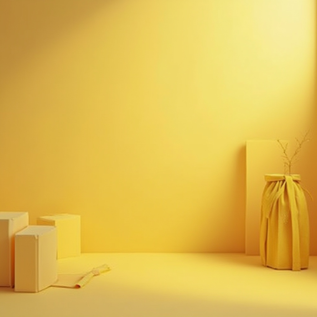 Prompt: light yellow, optimistic, warm, cheerful, energetic, youthful, sunny, smile, gentle curves, subtle gradient, minimalist background, modern decoration, geometric shapes, Scandinavian style, bright atmosphere, uplifting mood, natural materials, wooden accents, cozy ambiance, morning sunlight, soft focus, 3/4 composition, shallow depth of field.