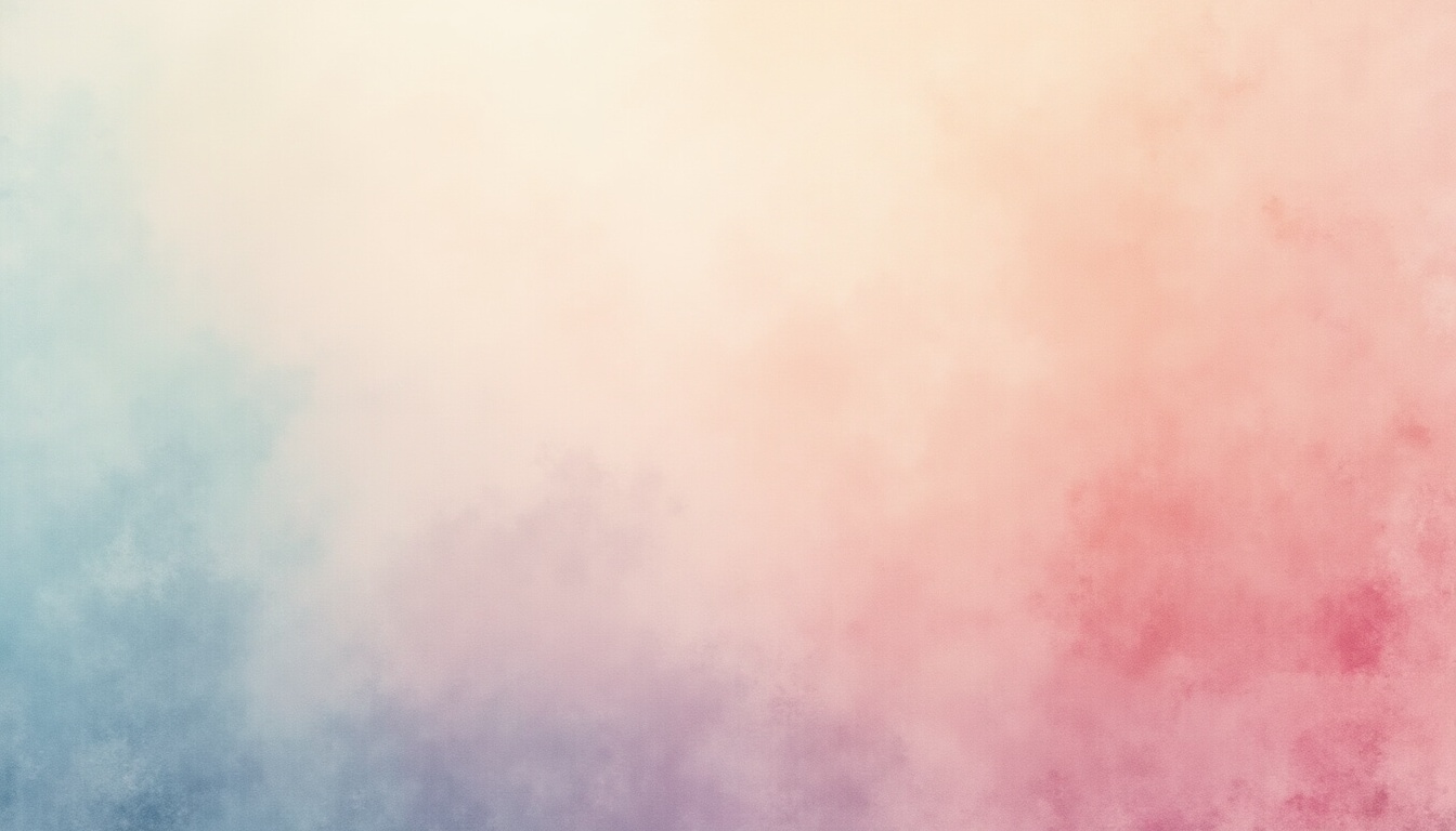 Prompt: Coherent color palette, pastel colors, soft gradient, gentle blending, watercolor texture, abstract background, minimalist composition, 3/4 view, warm lighting, soft focus, subtle contrast, harmonious hues, calming atmosphere, elegant simplicity, natural materials, earthy tones, muted saturation, artistic abstraction.