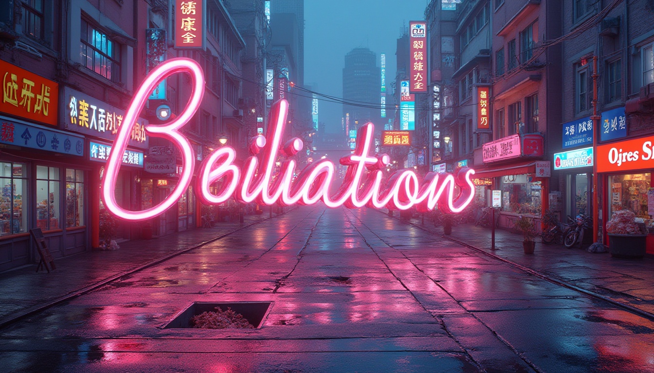 Prompt: Vibrant artwork, bold typography, pastel hues, neon accents, contrasting colors, monochromatic scheme, analogous harmony, complementary palette, warm and cool tones, gradient effects, metallic finishes, rich textures, urban landscape, abstract composition, dramatic lighting, shallow depth of field, 1/2 composition, realistic rendering, ambient occlusion.