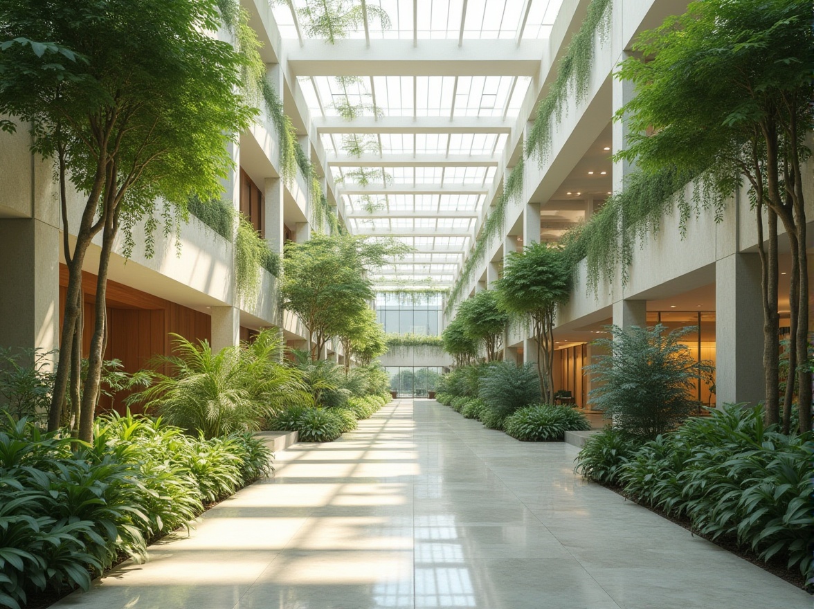 Prompt: Vibrant atrium, lush green walls, clerestory windows, skylights, open floor plans, minimal obstruction, reflective surfaces, bright white interior, natural stone flooring, wooden accents, modern minimalist design, abundant daylight, soft warm glow, shallow depth of field, 1/1 composition, panoramic view, realistic textures, ambient occlusion.Let me know if this meets your requirements!