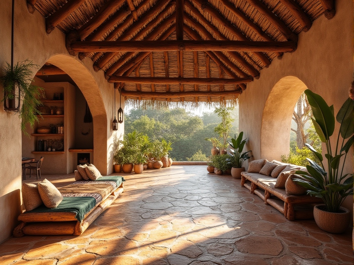 Prompt: Chukum-inspired architecture, traditional Mayan design, rustic earthy tones, natural stone walls, wooden accents, vibrant textiles, geometric patterns, cultural heritage, sustainable materials, eco-friendly construction, innovative applications, modern twists, abstract shapes, bold colors, dramatic lighting, shallow depth of field, 1/2 composition, realistic textures, ambient occlusion.