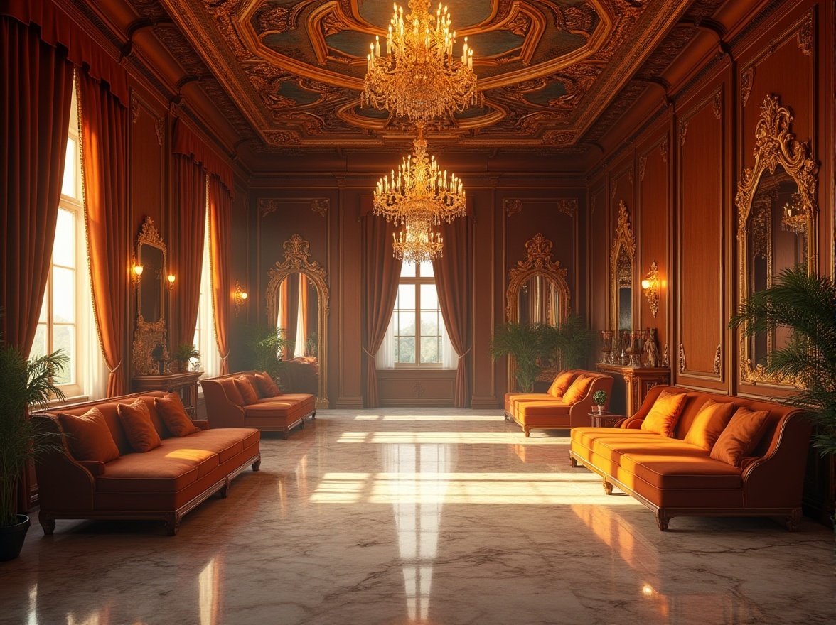 Prompt: Ornate fitness club, rich wood paneling, gilded molding details, grand chandeliers, velvet drapes, marble floors, intricate fresco ceilings, dramatic archways, opulent furnishings, ornamental mirrors, lavish decor, warm golden lighting, atmospheric mist, dynamic shadows, 1/1 composition, close-up shot, realistic textures, subtle animations.