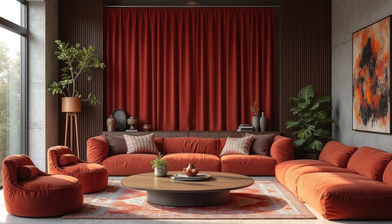 Prompt: Rich velvet fabrics, luxurious silk drapes, smooth polished marble, rustic wooden accents, metallic sheen, transparent glass surfaces, rough stone walls, soft suede upholstery, intricate woven patterns, reflective chrome details, matte concrete finishes, natural linen textiles, vibrant colorful ceramics, ambient subtle lighting, shallow depth of field, 1/1 composition, realistic renderings.