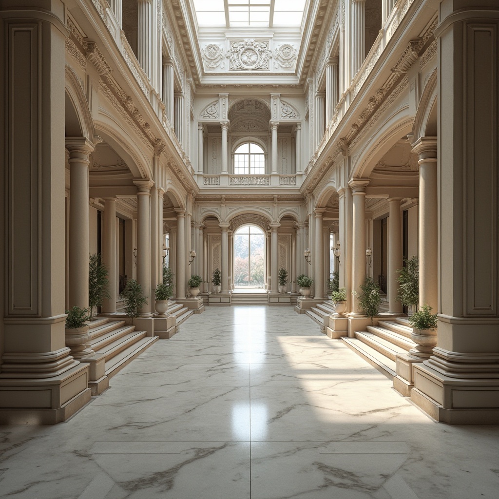 Prompt: Symmetrical buildings, harmonious proportions, balanced compositions, identical twins, mirrored reflections, central axes, radial symmetry, geometric patterns, ornate details, classical architecture, grand entrance halls, sweeping staircases, vaulted ceilings, symmetrical archways, perfect bilateral symmetry, calm atmosphere, soft natural light, subtle shadows, 1/1 composition, realistic textures, ambient occlusion.