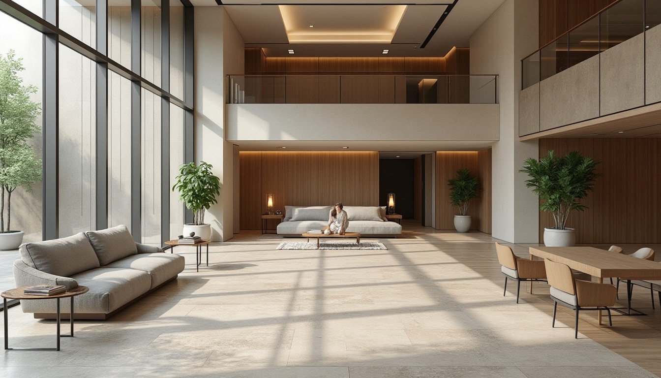 Prompt: Simple hotel lobby, monochromatic color scheme, sleek modern furniture, minimalist decor, natural stone flooring, floor-to-ceiling windows, abundant natural light, sparse greenery, geometric patterns, clean lines, functional layout, cozy atmosphere, soft warm lighting, shallow depth of field, 3/4 composition, panoramic view, realistic textures, ambient occlusion.