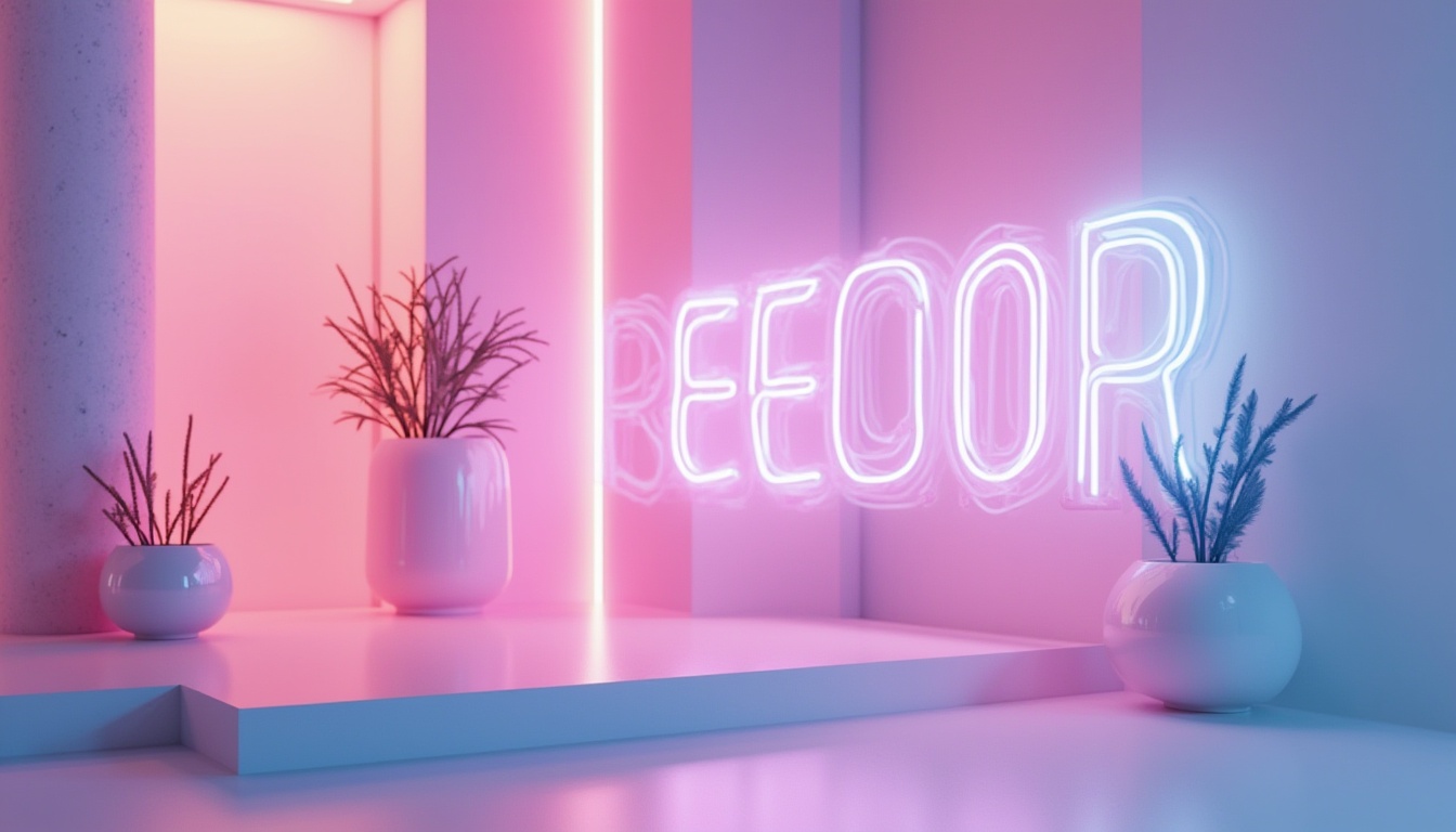 Prompt: Vibrant modern design, bold typography, pastel color scheme, soft gradient backgrounds, minimalist composition, bright accent colors, sleek metal accents, futuristic aesthetic, high-tech atmosphere, neon light effects, abstract shapes, geometric patterns, dynamic movement, fast-paced animation, cinematic feel, atmospheric soundscapes.