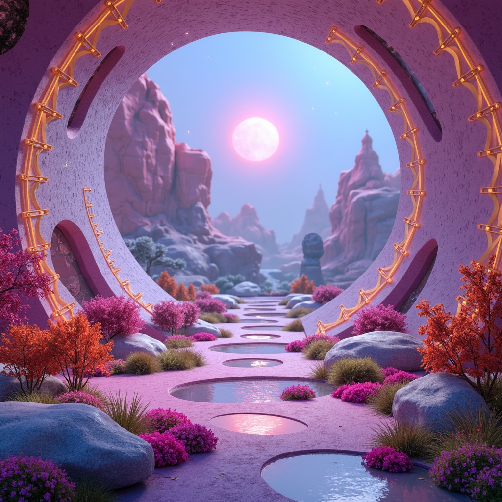 Prompt: Vibrant artistic composition, eclectic color scheme, bold brushstrokes, pastel hues, neon accents, iridescent sheen, metallic finishes, gradient effects, ombre transitions, whimsical patterns, abstract shapes, futuristic landscapes, dreamy atmospheres, surreal lighting, ethereal textures, intricate details, 3D modeling, cinematic rendering, atmospheric perspective, wide-angle lens, low-key illumination, soft focus blur.