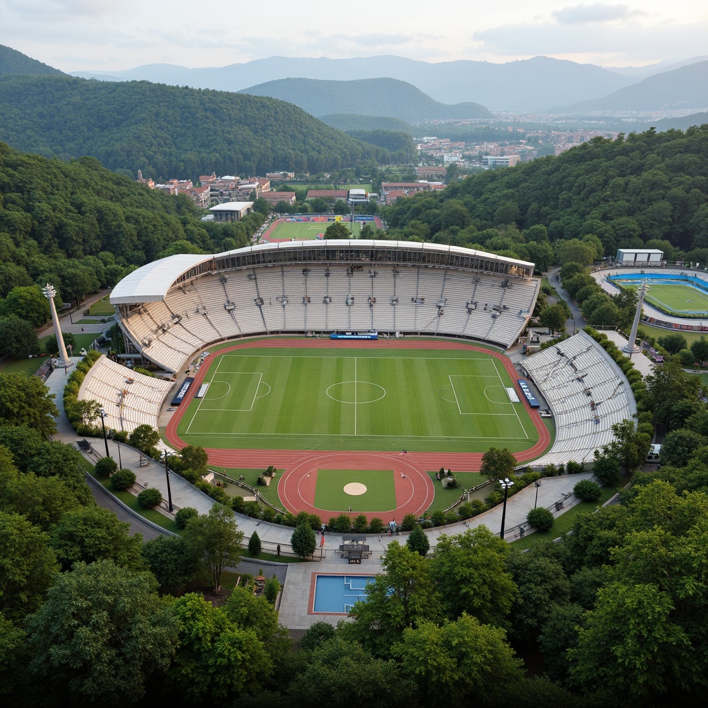 Football Stadium Brutalism Style Architecture Design Ideas