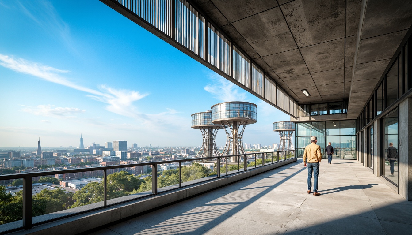 Prompt: Futuristic watching towers, sleek metallic latticework, angular geometries, cantilevered balconies, minimalist design, industrial materials, exposed ductwork, polished concrete floors, floor-to-ceiling windows, sliding glass doors, panoramic city views, urban landscape, clear blue sky, sunny day, dramatic shadows, high contrast lighting, shallow depth of field, 1/1 composition, realistic textures, ambient occlusion.