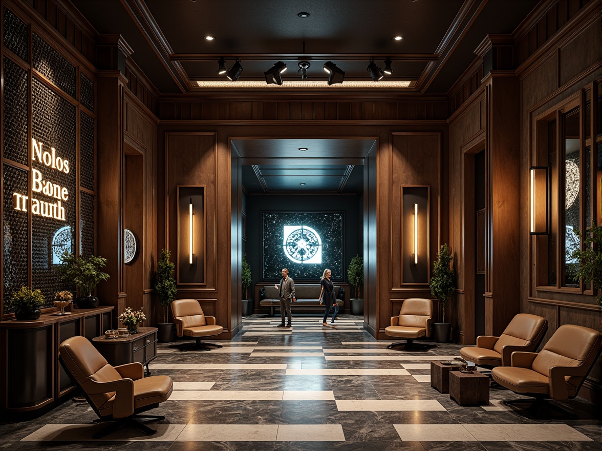 Prompt: 1 aspect ratio, dramatic chiaroscuro, high-dynamic-range imaging, intricate ornate details, luxurious marble floors, richly grained wood paneling, supple aniline leather, industrial metal mesh, futuristic holographic displays.