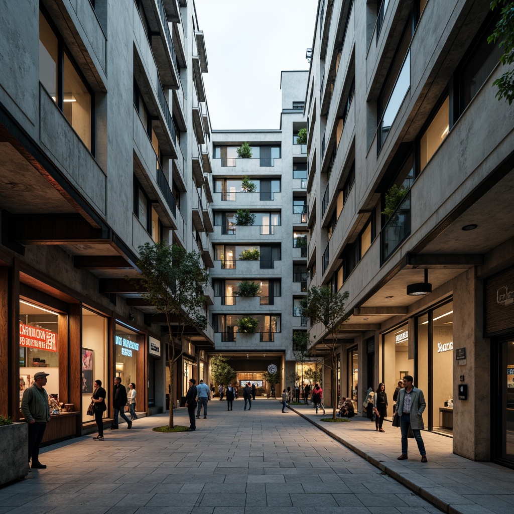 Brutalism Style Shopping Centers Architecture Design Ideas