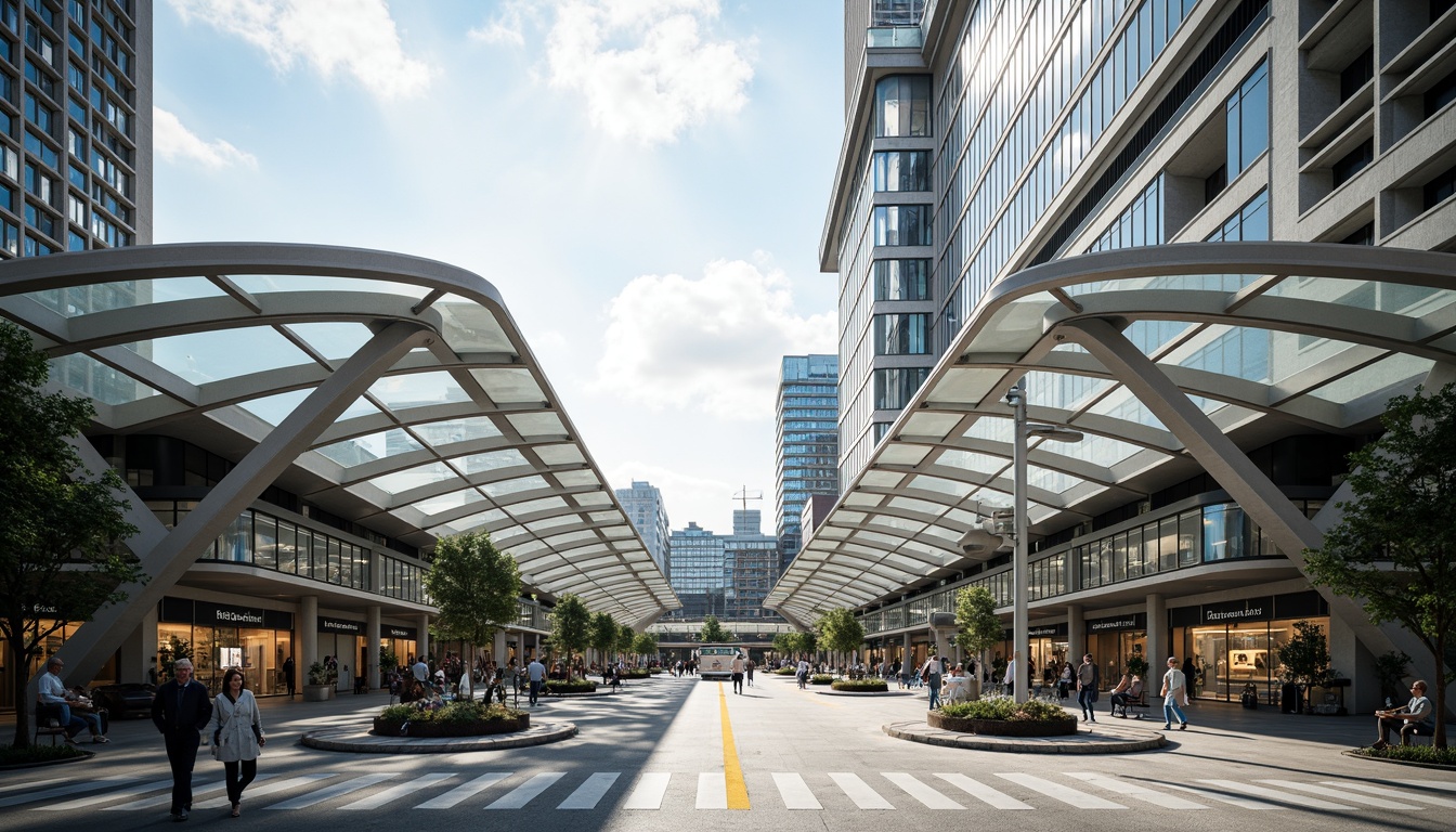 Prompt: Modern bus station, curved lines, futuristic architecture, transparent glass roofs, cantilevered structures, dynamic lighting systems, sleek metal cladding, minimalist interior design, functional layouts, comfortable seating areas, urban landscape integration, bustling city atmosphere, afternoon sunlight, soft shadows, shallow depth of field, 3/4 composition, panoramic view, realistic textures, ambient occlusion.