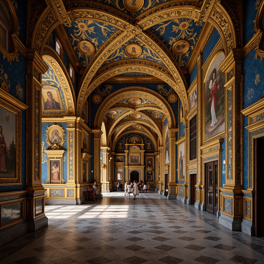 Prompt: Intricate Byzantine mosaics, gold accents, rich jewel tones, ornate patterns, religious iconography, lavish decorations, grand arches, domed ceilings, marble floors, intricate stone carvings, mystical ambiance, soft warm lighting, shallow depth of field, 3/4 composition, detailed textures, ambient occlusion.