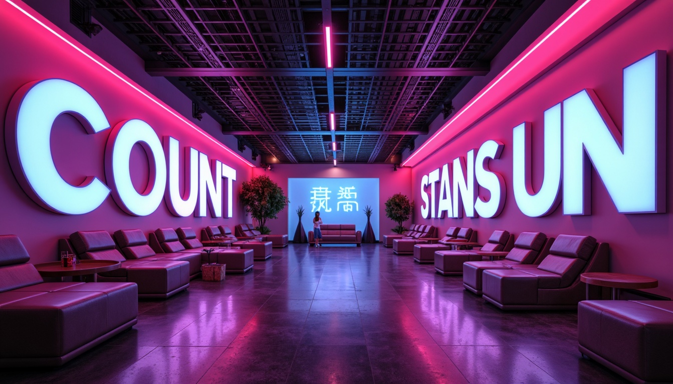 Prompt: Vibrant modern design, bold typography, contrasting colors, pastel hues, neon accents, sleek metallic finishes, luxurious textures, sophisticated ambiance, moody lighting, 3/4 composition, shallow depth of field, panoramic view, realistic rendering, ambient occlusion.