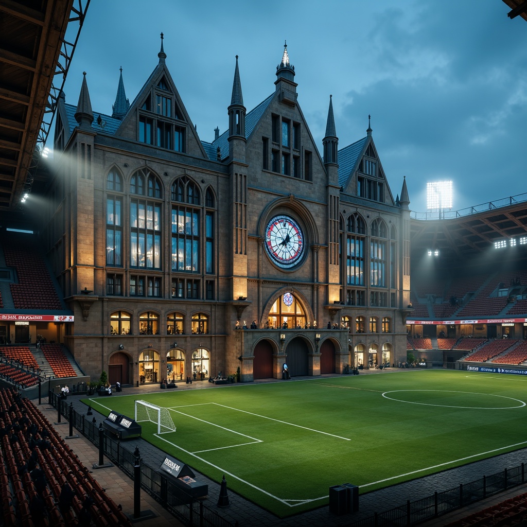 Gothic Style Soccer Stadium Architecture Design Ideas