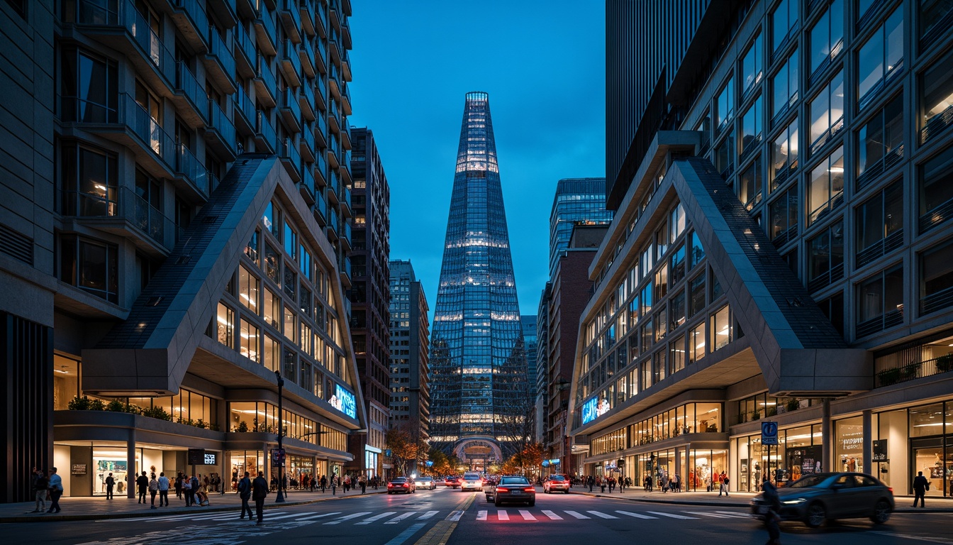 Prompt: Sleek tower facade, modernist architecture, geometric shapes, clean lines, minimalist details, reflective glass surfaces, metallic materials, urban cityscape, busy streets, contemporary skyscrapers, futuristic vibe, nighttime scene, neon lights, soft box lighting, shallow depth of field, 1/1 composition, symmetrical view, realistic textures, ambient occlusion.