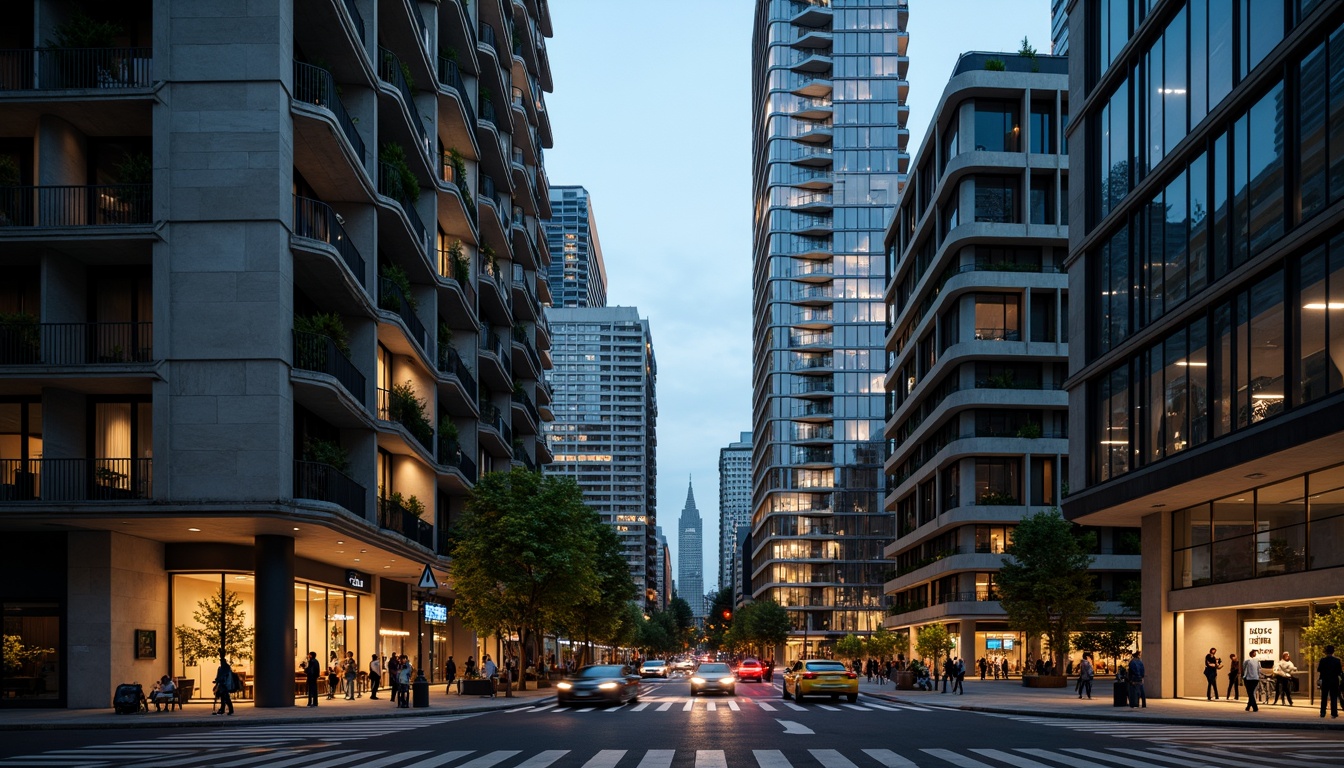 Prompt: Sleek watching towers, modernist facade design, bold geometric shapes, clean lines, minimalist aesthetic, monochromatic color scheme, reflective glass surfaces, metallic accents, angular balconies, cantilevered structures, urban cityscape, busy streets, contemporary architecture, dynamic city lights, nighttime illumination, shallow depth of field, 1/2 composition, cinematic perspective, high-contrast lighting, detailed textures, ambient occlusion.