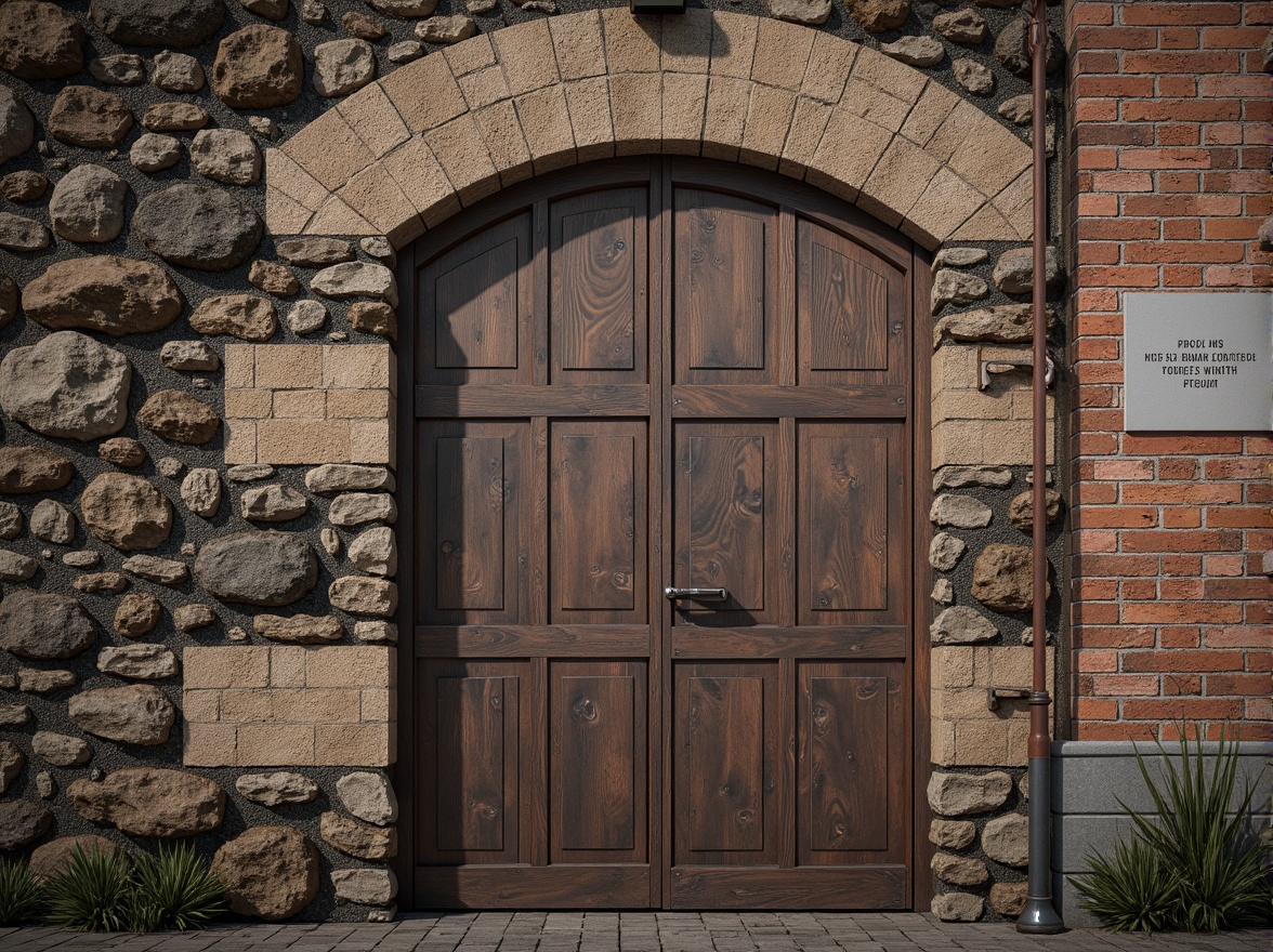 Prompt: Rough stone walls, organic rock formations, weathered wood planks, distressed metal sheets, vintage brick facades, earthy tone color palette, natural material textures, detailed bump maps, ambient occlusion, high-contrast lighting, dramatic shadows, 1/1 composition, realistic rendering, subtle noise patterns, intricate surface details, tactile visual experience.