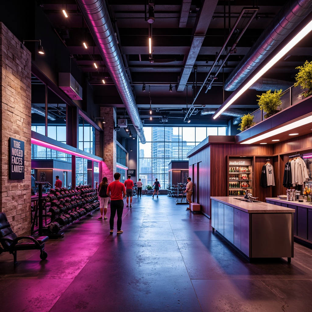 High-Tech Style Fitness Club Architecture Design Ideas