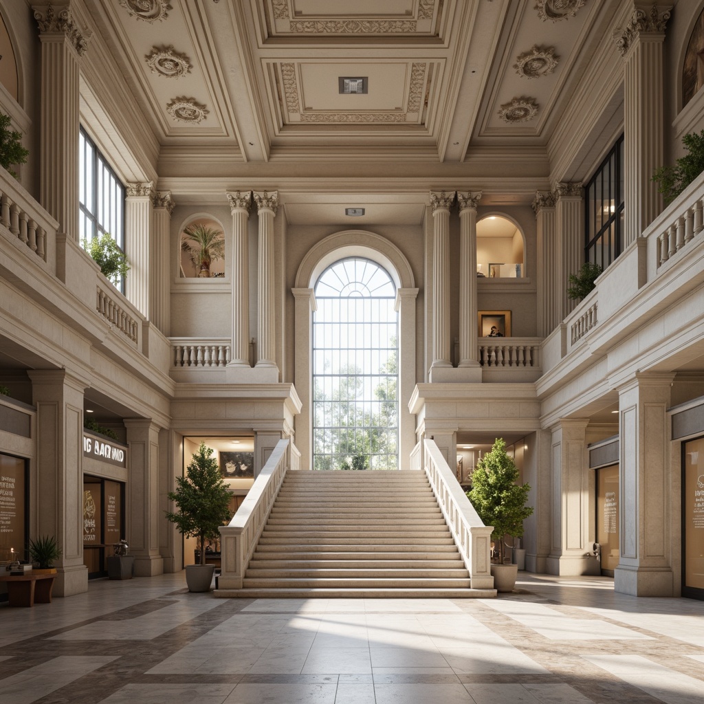 Prompt: Grand museum entrance, neoclassical facade, ionic columns, ornate details, grand staircase, marble floors, high ceilings, large windows, natural light, neutral color palette, minimalist decor, subtle texture variations, subtle gradient lighting, shallow depth of field, 1/1 composition, symmetrical balance, realistic materials, ambient occlusion, elegant typography, informative signage, subtle animations.Let me know if you need any adjustments!