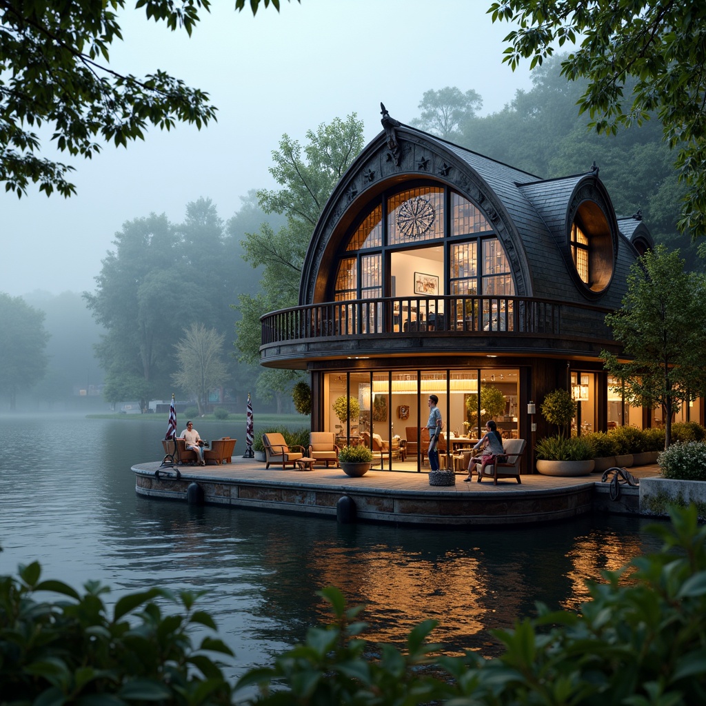 Boathouse Art Nouveau Style Architecture Design Ideas