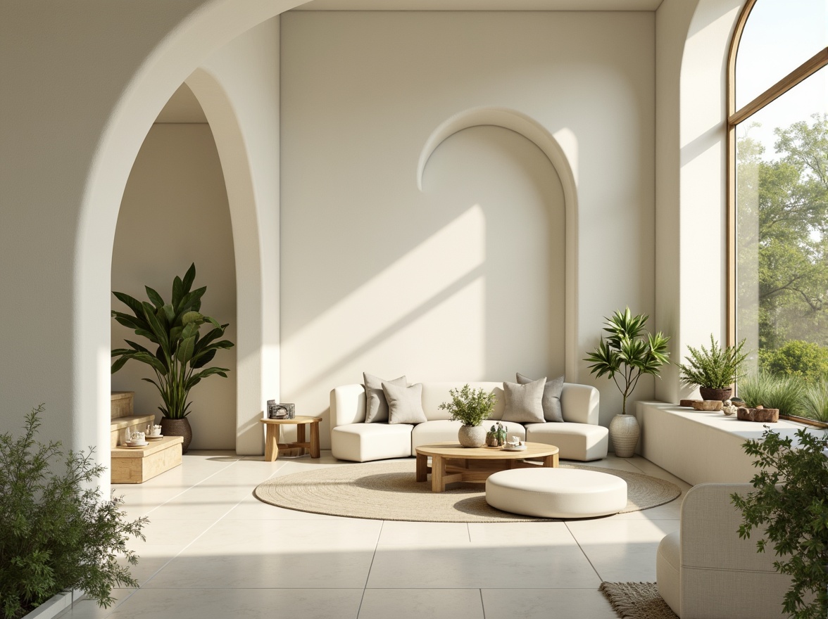 Prompt: Soft celadon hues, calming atmosphere, natural light, creamy whites, warm beige tones, gentle curves, organic shapes, minimalist decor, sleek lines, matte finishes, subtle textures, earthy accents, botanical patterns, lush greenery, delicate florals, soft focus, shallow depth of field, 1/1 composition, warm golden lighting, inviting ambiance.