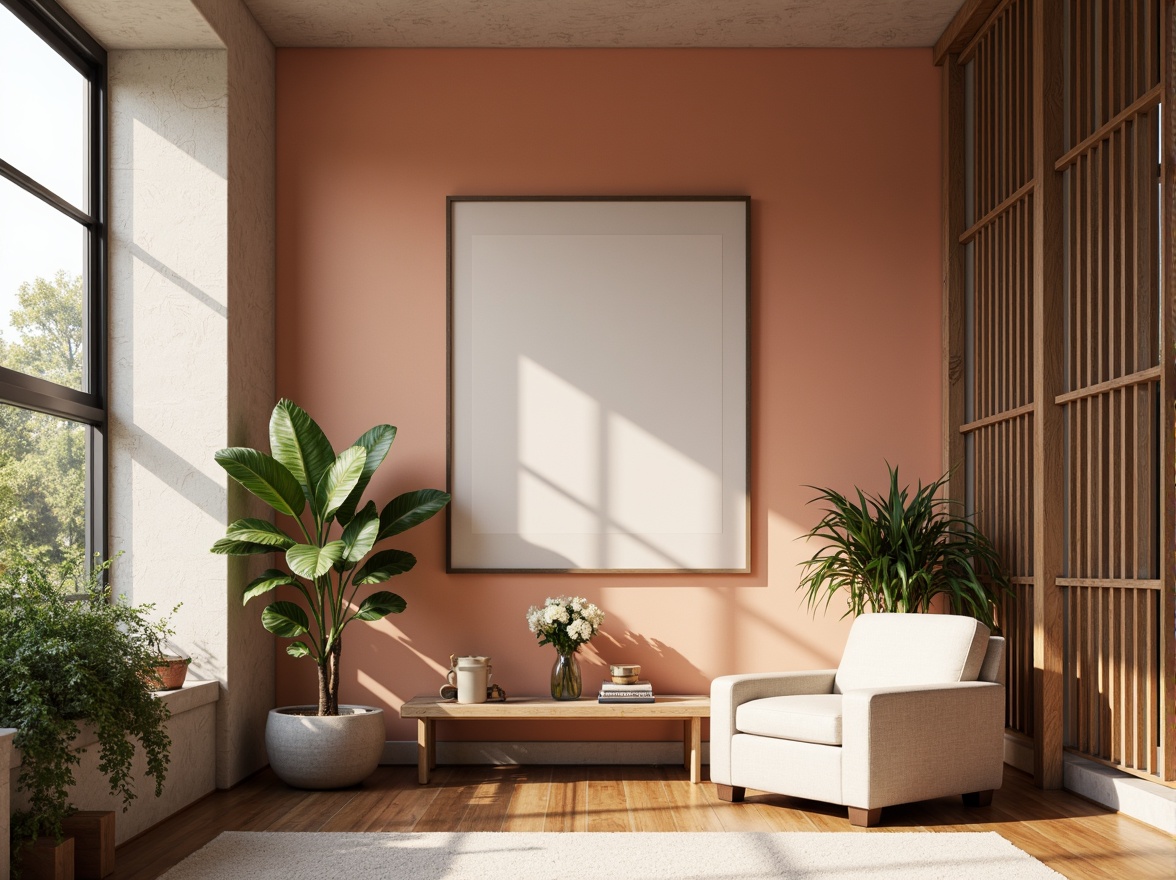 Prompt: Vibrant color palette, harmonious hues, pastel shades, soft peach tones, creamy whites, rich charcoal grays, bold navy blues, metallic gold accents, natural wood textures, earthy terracotta, calming ambiance, warm atmospheric lighting, shallow depth of field, 2/3 composition, realistic reflections, ambient occlusion.