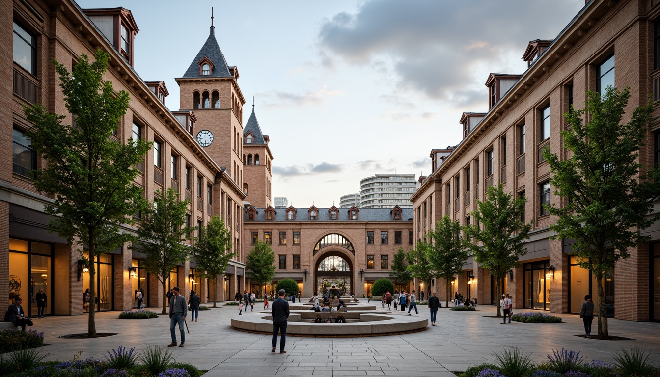 Prompt: Elegant university campus, historic brick buildings, ornate stone facades, grand clock towers, ivy-covered walls, modernized lecture halls, reinforced steel frames, load-bearing columns, high-strength concrete foundations, seismic-resistant design, sustainable roofing systems, large skylights, natural ventilation systems, spacious atriums, minimalist interior decor, soft warm lighting, shallow depth of field, 3/4 composition, panoramic view, realistic textures, ambient occlusion.