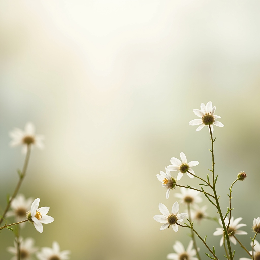 Prompt: Soft pastel hues, calming atmosphere, gentle color transitions, creamy whites, warm beige, soothing blues, pale greens, subtle yellow accents, delicate florals, natural textures, earthy tones, minimalist design, elegant typography, serene ambiance, morning light, shallow depth of field, 2/3 composition, soft focus, realistic renderings.