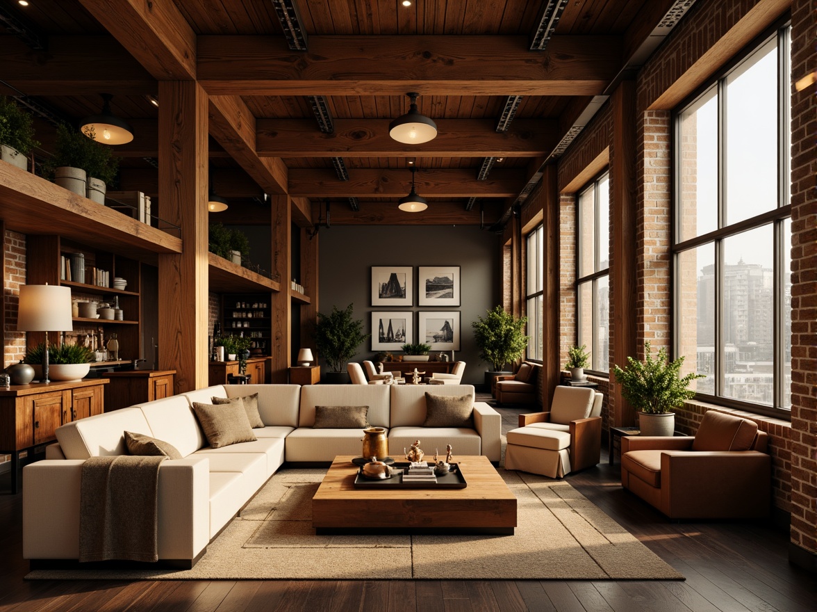 Prompt: Rich chocolate tones, warm beige accents, creamy whites, deep caramel shades, golden lighting, luxurious velvet textures, ornate wooden furniture, sophisticated modern architecture, urban loft settings, industrial chic decor, moody atmospheric effects, dramatic shadows, cinematic composition, high contrast ratio, vivid color grading.