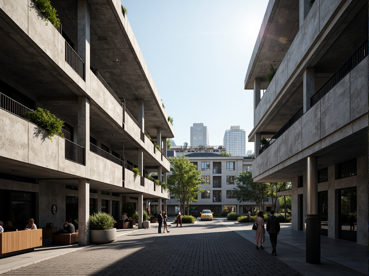 Prompt: Modern building facade, cantilevered roofs, steel beams, reinforced concrete columns, angular lines, minimalist aesthetic, vast open spaces, natural ventilation systems, solar panels, green roofs, sustainable materials, industrial chic decor, exposed ductwork, polished metal accents, geometric patterns, urban cityscape background, dramatic shadows, low-key lighting, 3/4 composition, shallow depth of field, realistic textures.