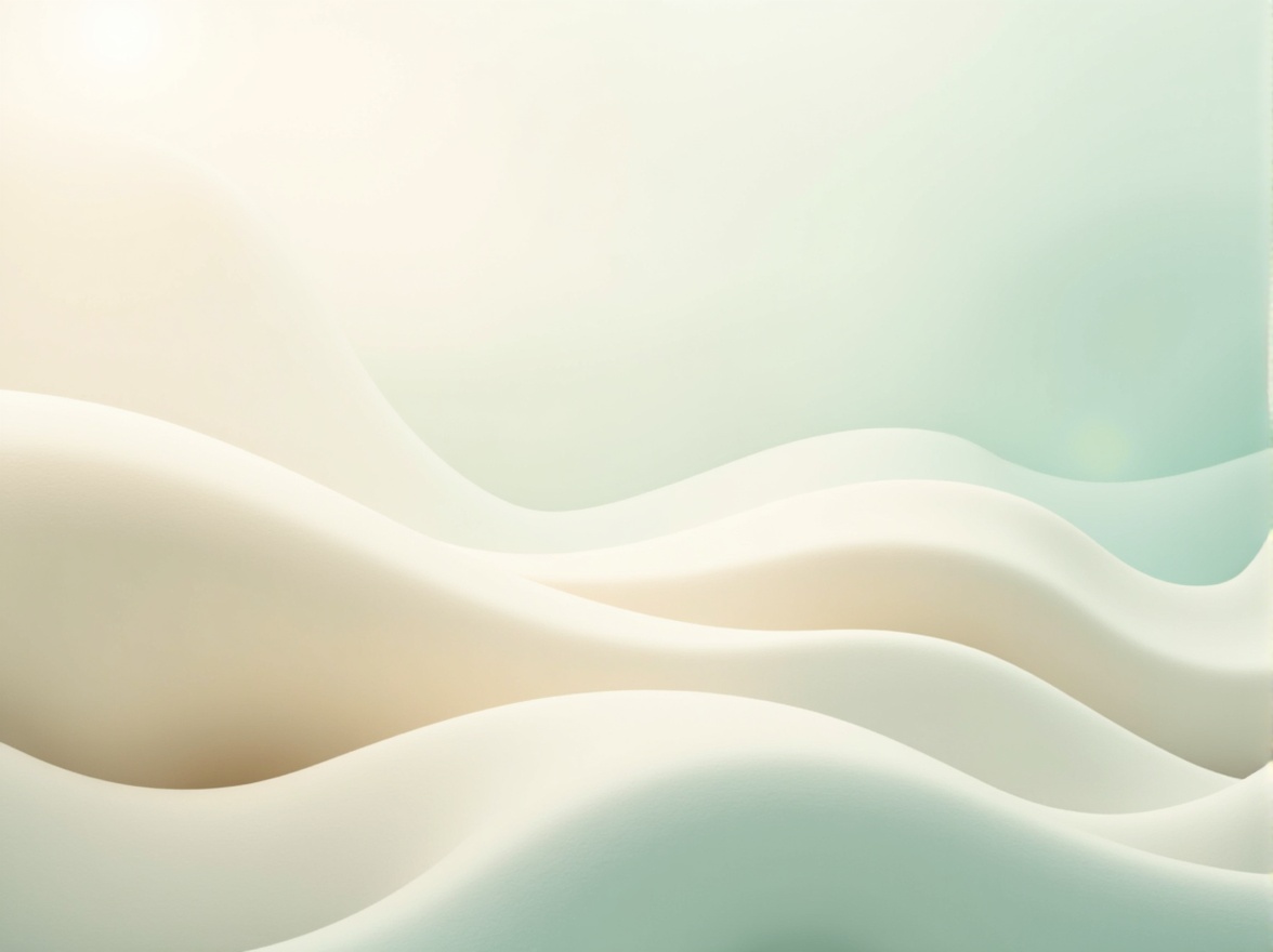 Prompt: Soft pastel hues, calming atmosphere, gentle gradient transitions, soothing color harmony, natural earth tones, creamy whites, warm beige, muted blues, pale greens, subtle texture overlays, organic shapes, flowing curves, minimalistic design, airy feel, abundant negative space, 1/1 composition, soft focus, shallow depth of field, realistic renderings, ambient occlusion.