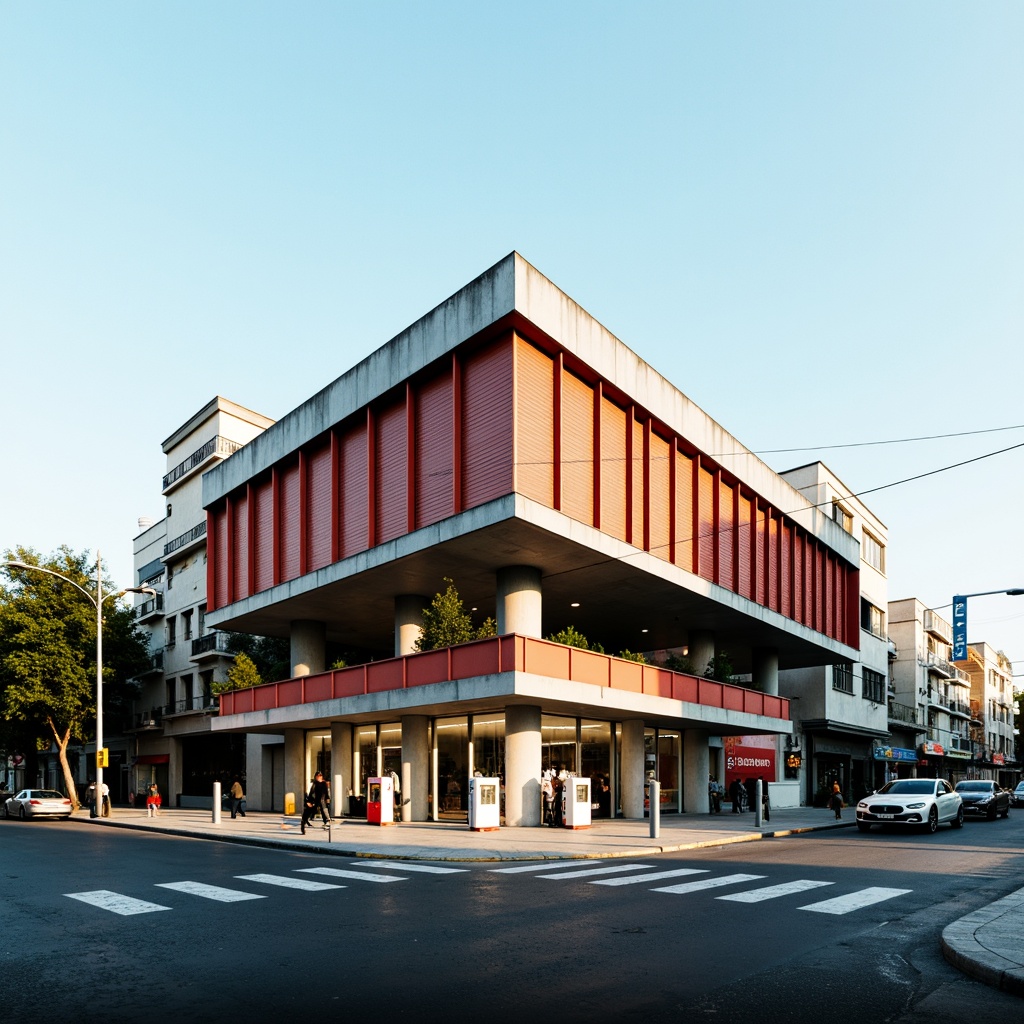 Bauhaus Style Gas Station Architecture Design Ideas