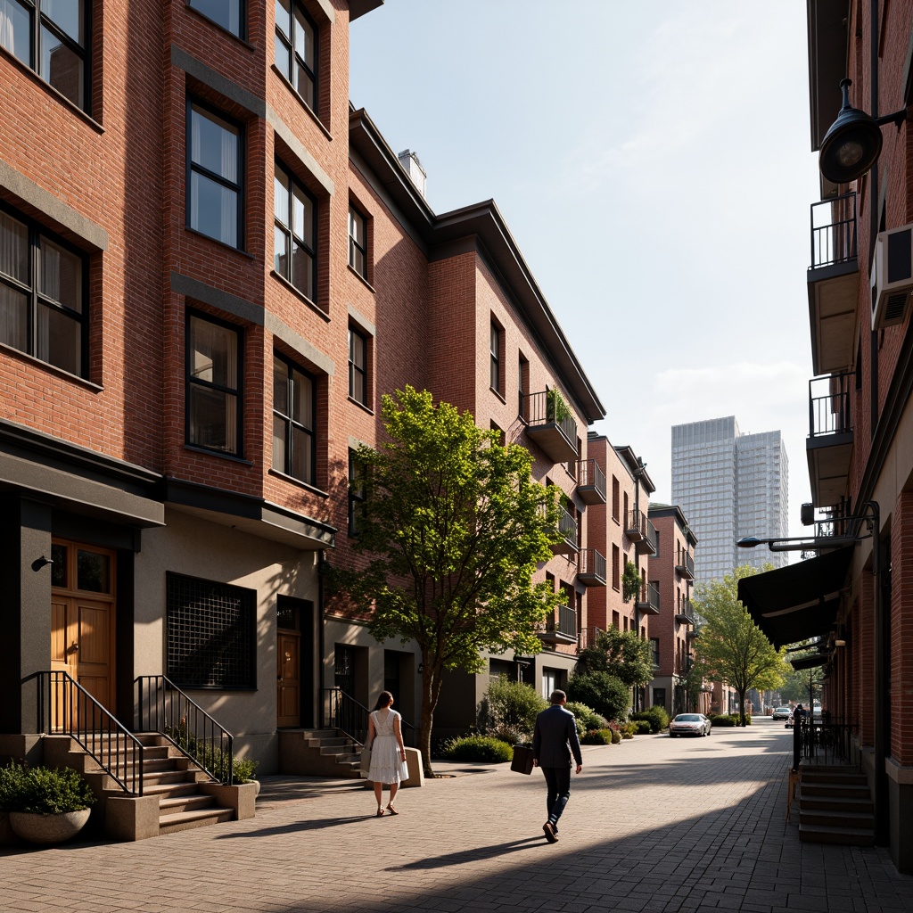 Prompt: Traditional brick buildings, rustic red bricks, ornate facades, classic architectural details, textured walls, earthy tones, natural materials, industrial chic aesthetic, urban landscapes, city skylines, morning sunlight, soft warm lighting, shallow depth of field, 1/1 composition, realistic textures, ambient occlusion.