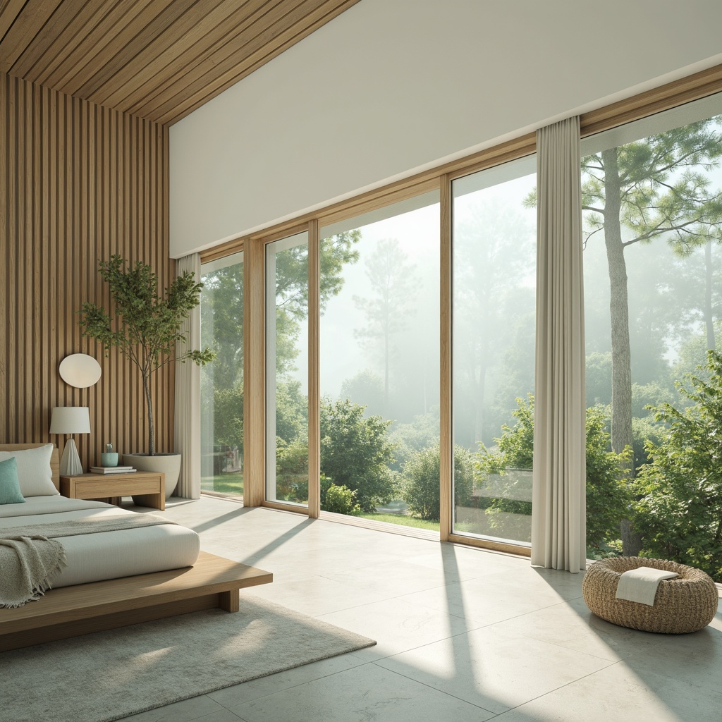 Prompt: Soft celadon hues, gentle misty atmosphere, serene natural scenery, delicate florals, subtle wood accents, creamy whites, pale blues, warm beige tones, elegant minimalist decor, spacious open layouts, large windows, sliding glass doors, lush greenery, soft diffused lighting, 1/1 composition, intimate close-up shots, realistic textures, ambient occlusion.Let me know if you need any adjustments!