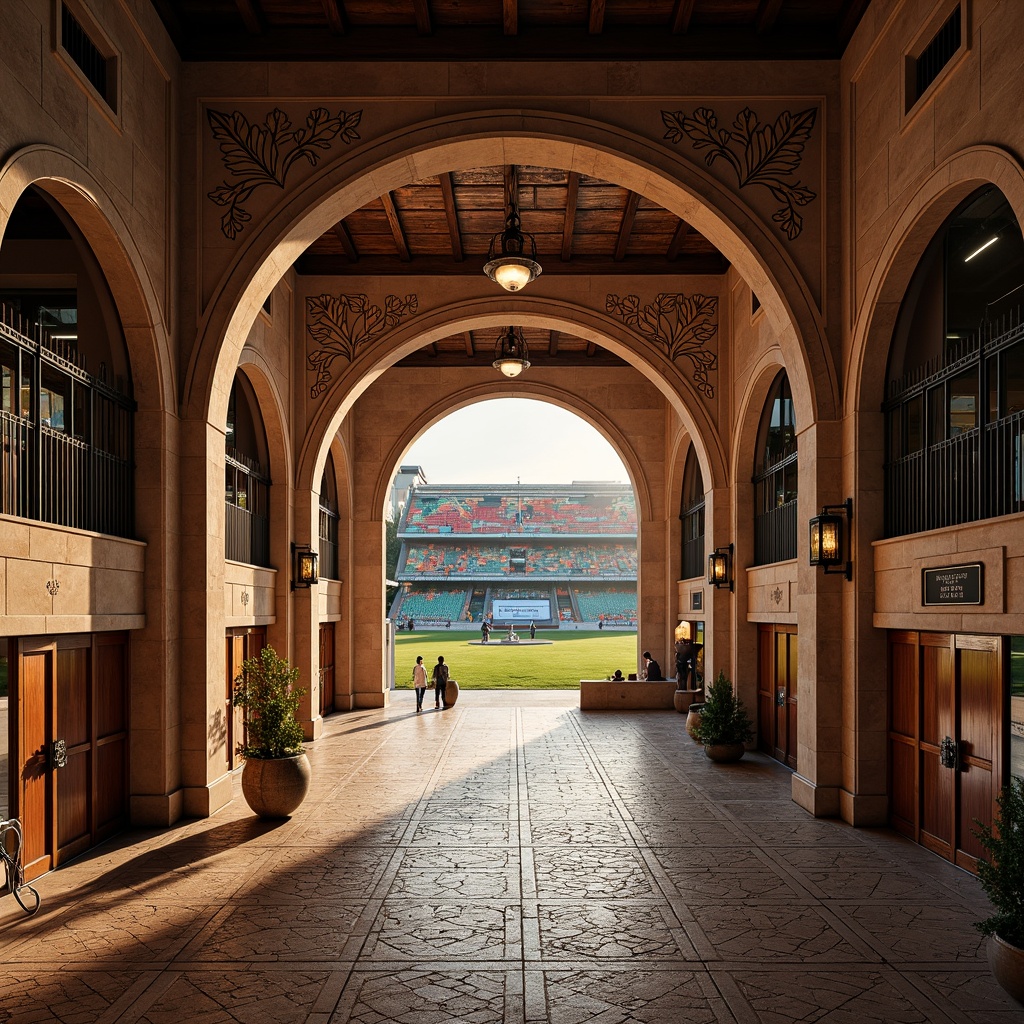 Sports Field Romanesque Style Building Design Ideas