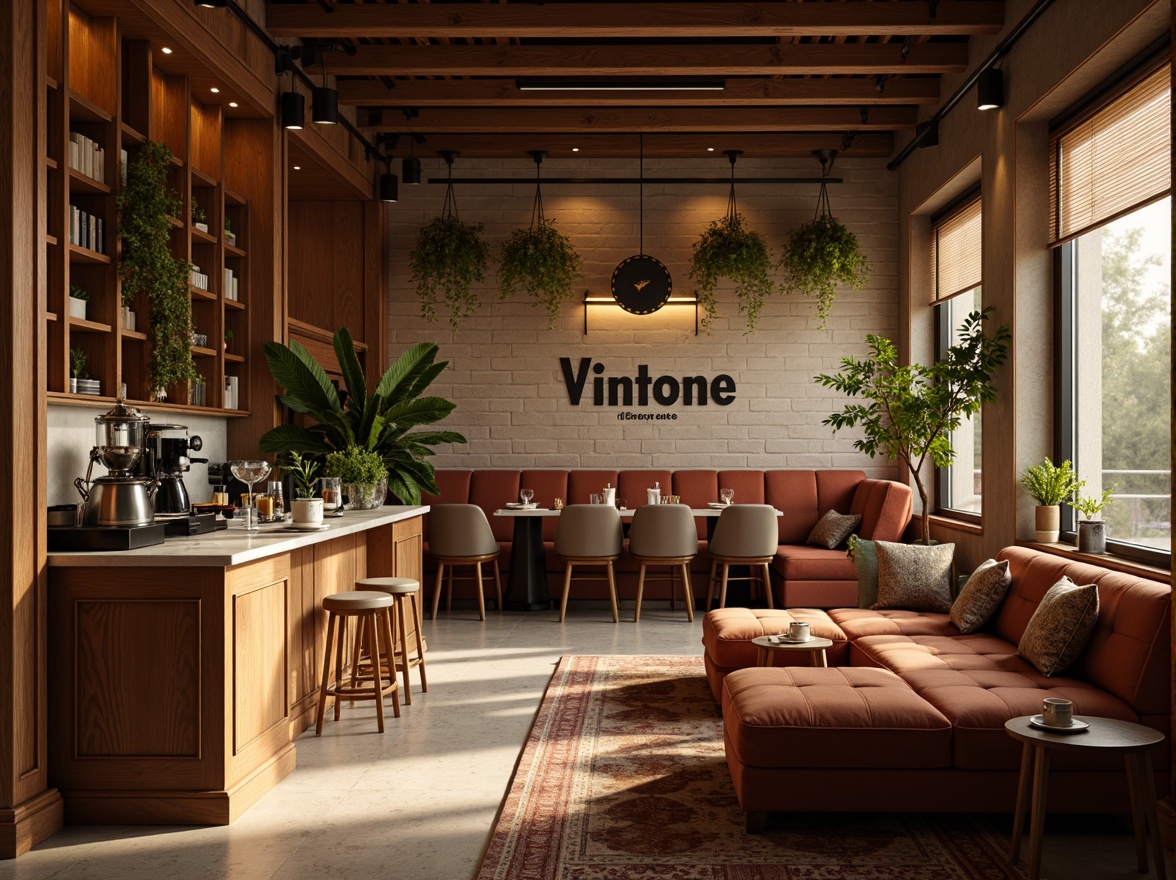 Prompt: Cozy coffee shop interior, warm earthy tones, rich brown wooden accents, creamy white marble countertops, soft golden lighting, plush velvet sofas, rustic brick walls, vintage metal signs, aromatic coffee beans, steaming cups, morning sunlight, shallow depth of field, 1/1 composition, realistic textures, ambient occlusion.